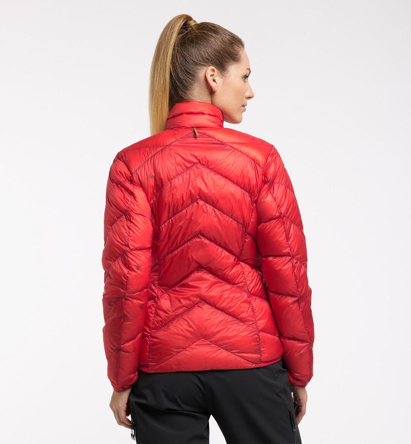 Haglöfs Womens L.I.M Essens Down Jacket Red New Zealand 36475HDWT